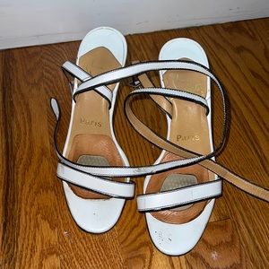 Christian Louboutin White heels